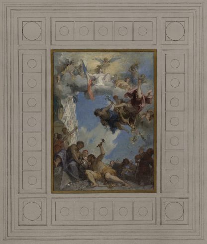 Le Travail sous l’égide de la République amène l’abondance et la prospérité by Henri Leopold Lévy