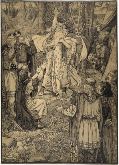 Lear with Cordelia dead in his arms by Louis Rhead