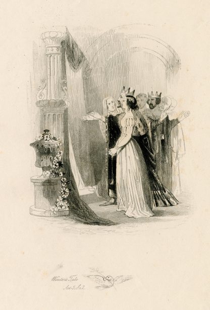 Leontes; O, thus she stood, even with such life of majesty… Winter’s tale, act 5, scene 3 by Joseph Kenny Meadows