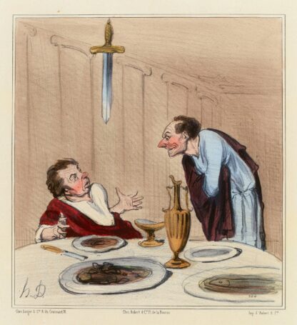 L’Epée de Damoclès by Honoré Daumier
