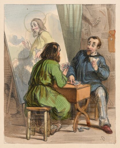 Les artistes, S’Pierre mon ami, vous etes capot! by Paul Gavarni
