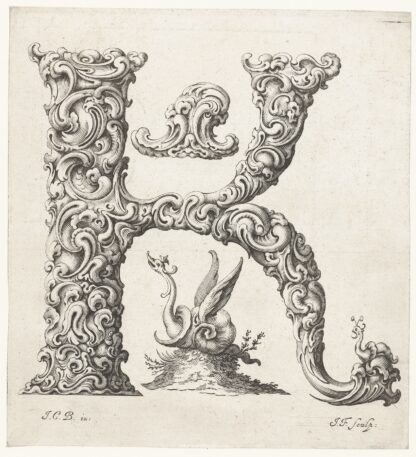 Letter K by Jeremias Falck