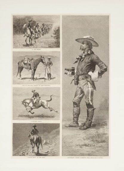 Lieutenant Johnson and the Tenth United States Cavalry in Arizona by Frederic Remington