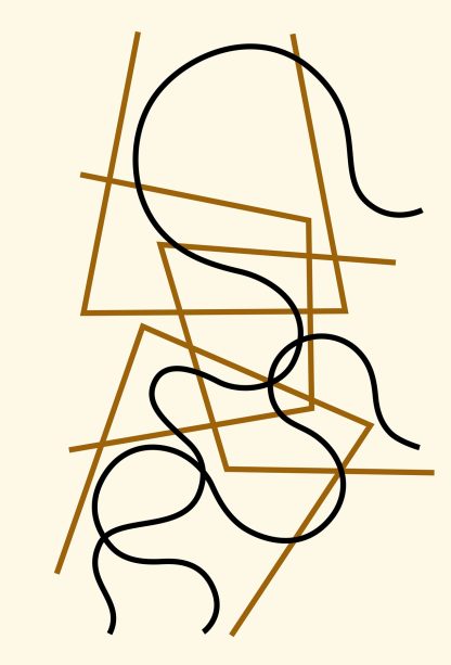 Linien geometrisch und gewellt by Myriam Thyes