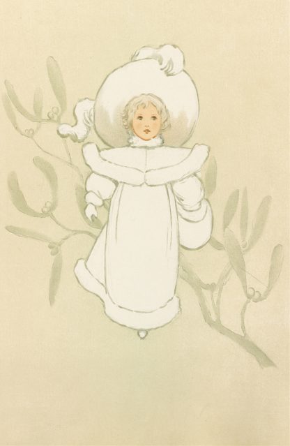 Little Girl in Winter Garb by Louis Prang & Co.