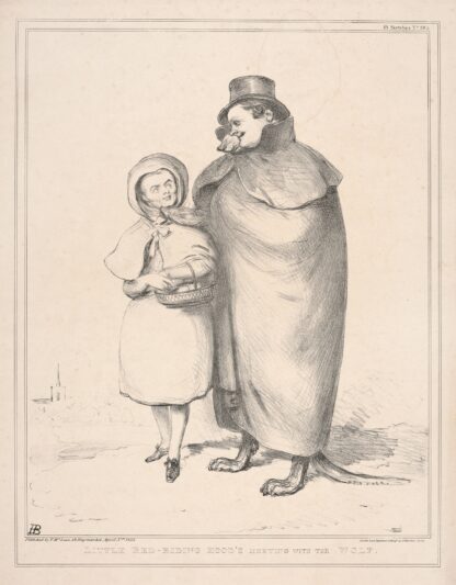 Little Red-Riding Hood’s meeting with the wolf by John Doyle