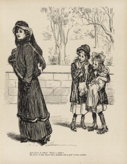 Little Sister; A Widow, Whats a Widow by Charles Dana Gibson
