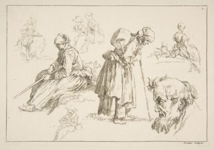 Livre d’étude d’après les desseins originaux de Blomart Pl.02 by François Boucher