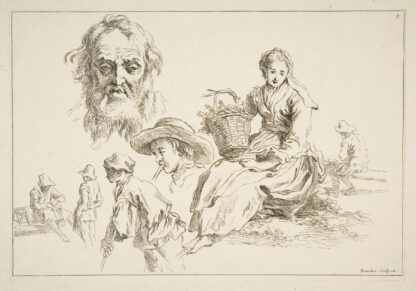 Livre d’étude d’après les desseins originaux de Blomart Pl.09 by François Boucher