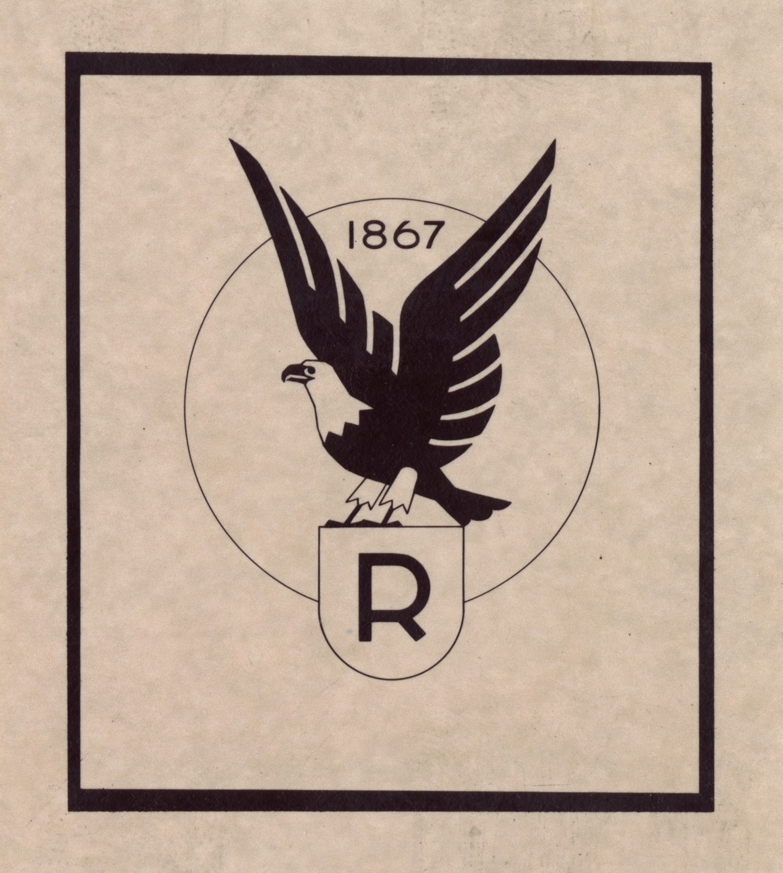 Logo for Ruppert Beer with eagle by Winold Reiss