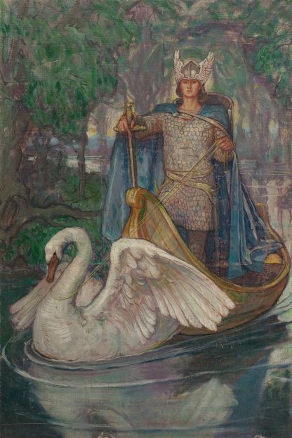 Lohengrin, Knight of the Swan book cover by Violet Oakley