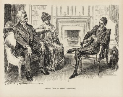 Looking over his latest investment by Charles Dana Gibson