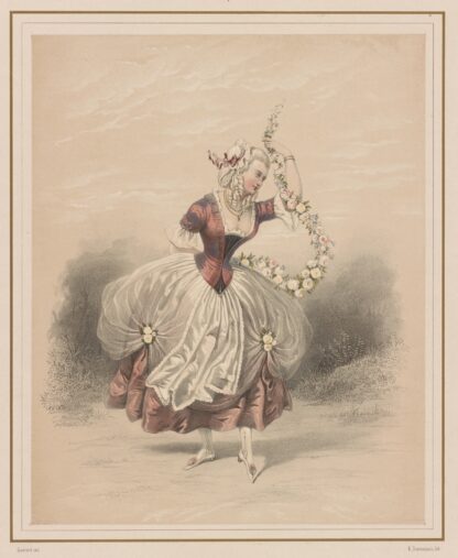 L’Opéra. Mlle Guimard. La pastorale by Eugène Charles François Guérard