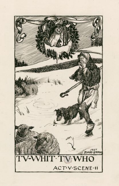 Love’s labours lost; Tu Whit Tu Who Act V Scene II by Byam Shaw