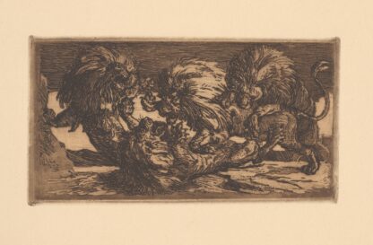 Löwenkampf by Albert Welti