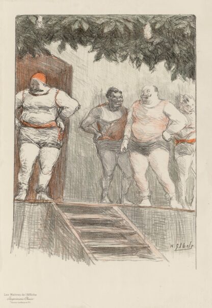 Lutteurs de foire by Henri-Gabriel Ibels