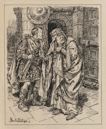 Macduff at the gate by Bernard Partridge