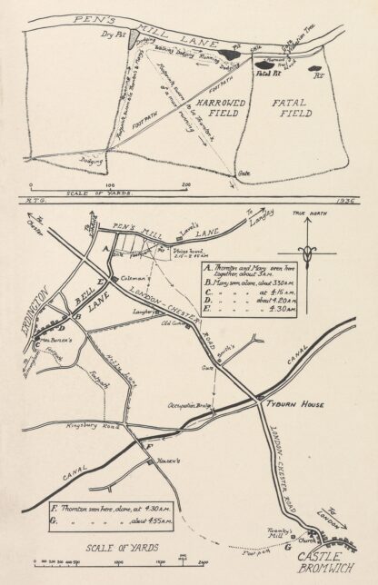 Map of Erdington, Castle Bromwich by Anonymous
