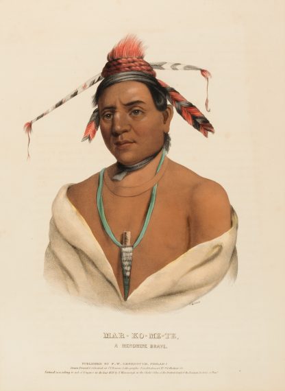 Mar-Ko-Me-Te, A Menomene Brave by Charles Bird King