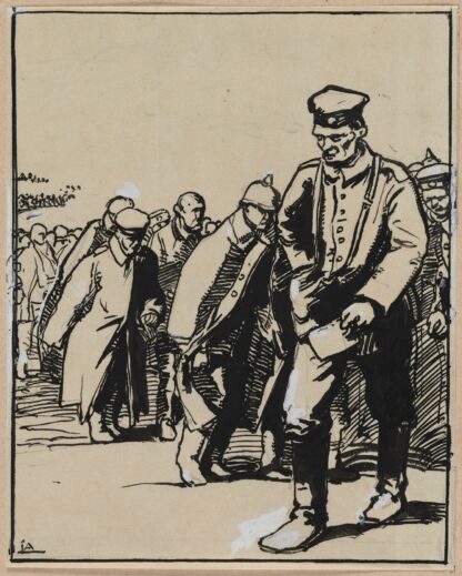 Marche d’un groupe de prisonniers allemands by Auguste Louis Lepère
