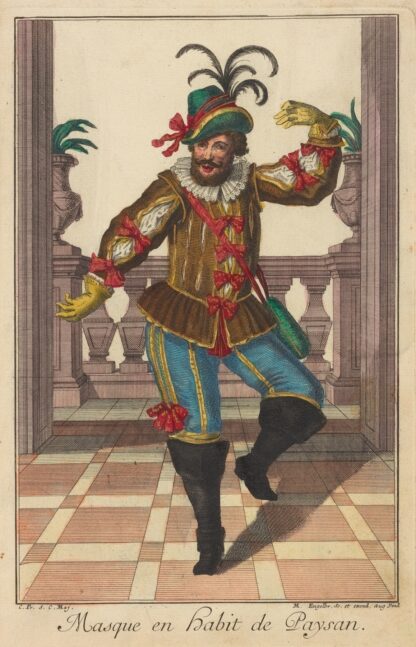 Masque en habit de paysan by Martin Engelbrecht