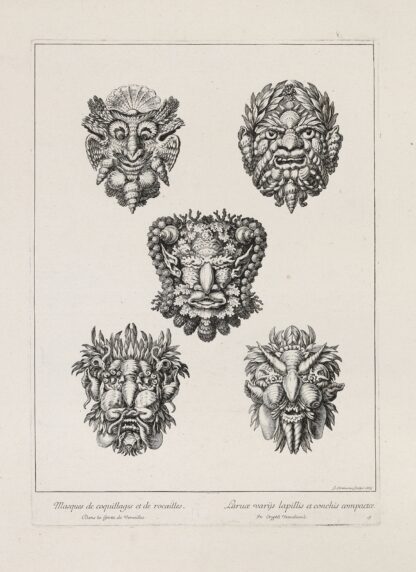 Masques de coquillages et de rocailles by François Chauveau