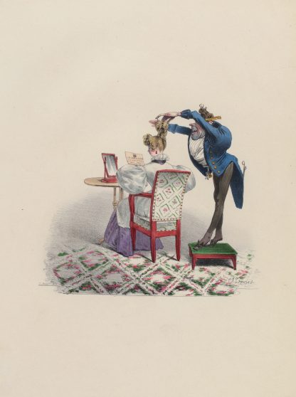 Mayeux coiffeur by Charles-Joseph Traviès de Villers