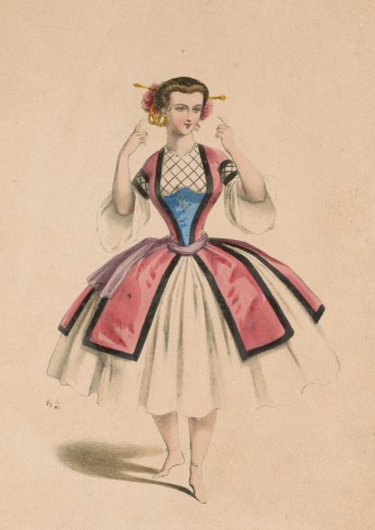 Melle Caroline, dans le ballet du Cheval de bronze by Alexandre Lacauchie