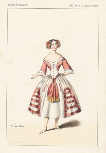 Melle. Daniel, rôle de Paquita, dans L’étoile du berger by Alexandre Lacauchie