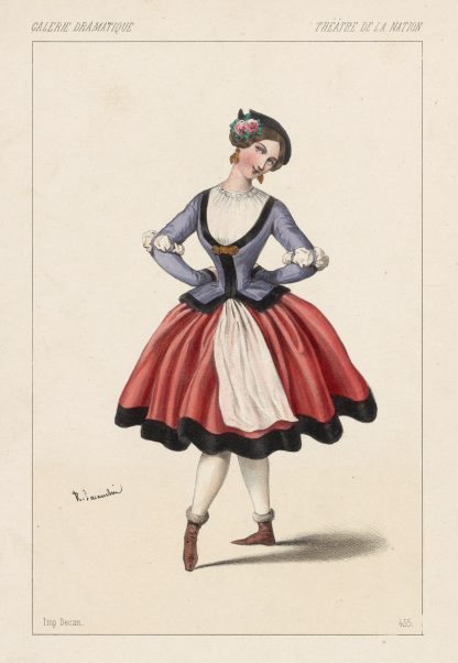 Melle. Plumkett, dans Le prophète, Théâtre de la Nation by Alexandre Lacauchie