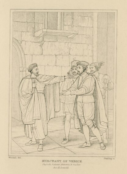 Merchant of Venice, act 3, scene 3 by William Francis Starling