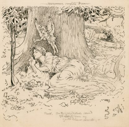 Midsummer night’s dream, Puck; On the ground sleep sound by Louis Rhead