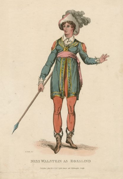 Miss Walstein as Rosalind [in Shakespeare’s As you like it] by William Heath