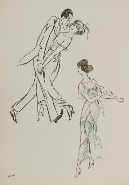 Mme Heeren, Isadora Duncan by Georges Goursat (Sem)