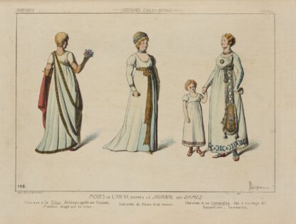 Modes de l’an VI, d’apres le Journal des Dames by Raphaël Jacquemin