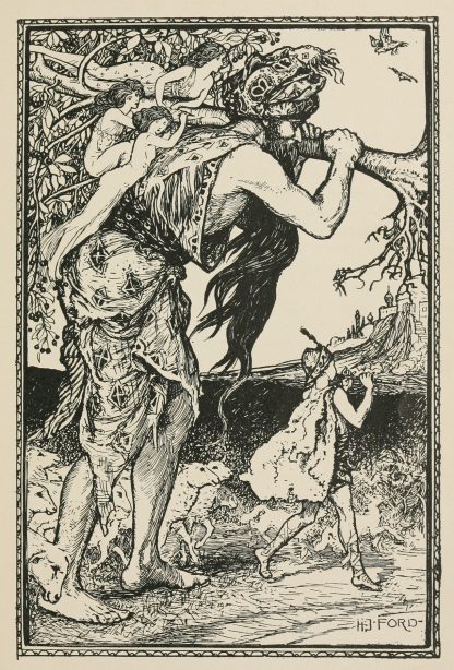 Mogarzea and his Son return Home by Henry Justice Ford