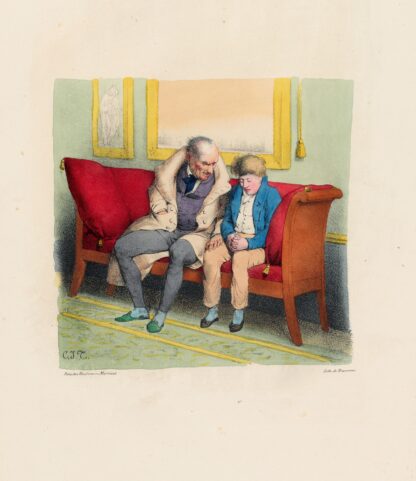 Mon ami, tu reviens de ton village, prends garde aux mauvais sujets by Charles-Joseph Traviès de Villers