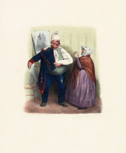 Mon petit Ange. Je n’veux pas que tu sois d’la mobile by Charles-Joseph Traviès de Villers