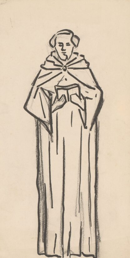 Monnik met boek by Reinier Willem Petrus de Vries