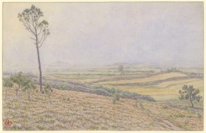 Morgat, landes de Lequiffiniec dans la brume by Henri Rivière