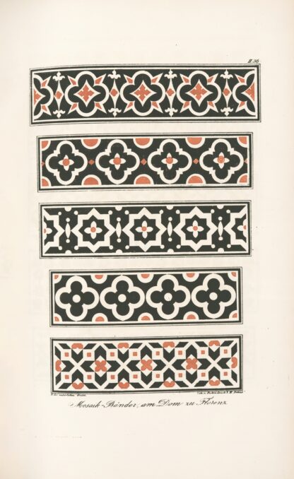 Mosaik-Bäuder am Dom zu Frorenz by Friedrich Maximilian Hessemer