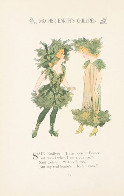 Mother Earth’s children; the frolics of the fruits and vegetables Pl.10 by Marion T. Ross