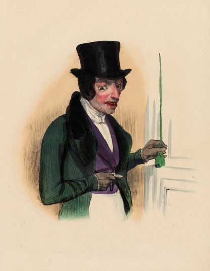 Mr. Pique-assiette. cinq heures justes je crois qu’ils sont déjà à table by Charles-Joseph Traviès de Villers