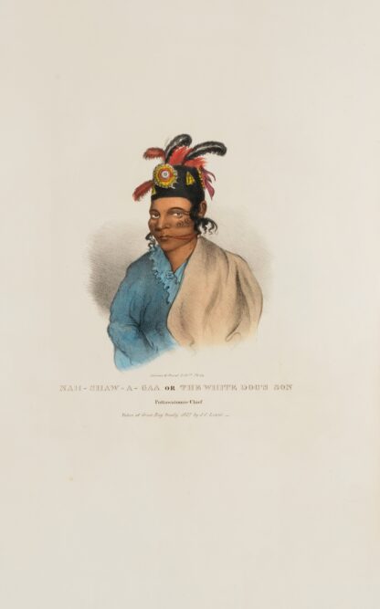 NAH-SHAW-A-GAA The White Dog’s Son, Pottawatomie Chief by James Otto Lewis