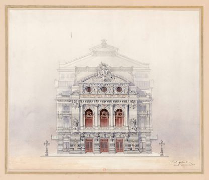 NATIONAL DE L’OPERA – COMIQUE FAÇADE PRINCIPALE by Fernand Dupuis