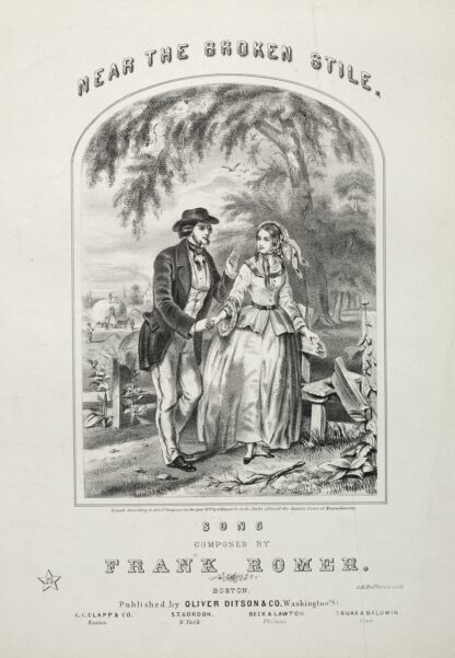 Near the Broken Stile – Sheet Music Cover by Winslow Homer