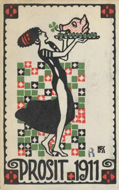 New Years Card; Cheers 1911 by Hans Kalmsteiner