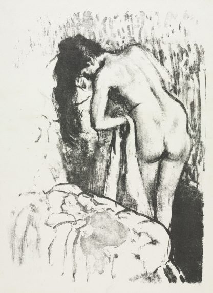 Nude Woman Standing, Drying Herself by Edgar Degas