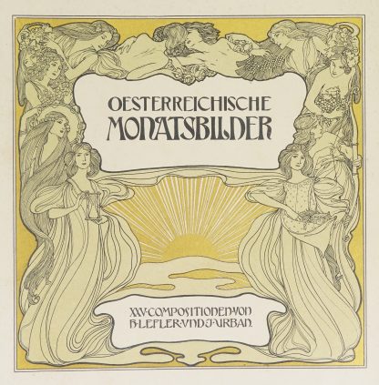 Oesterreichische Monatsbilder Pl.01 by Heinrich Lefler