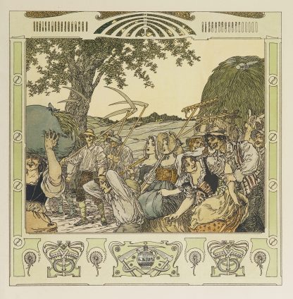Oesterreichische Monatsbilder Pl.15 by Heinrich Lefler